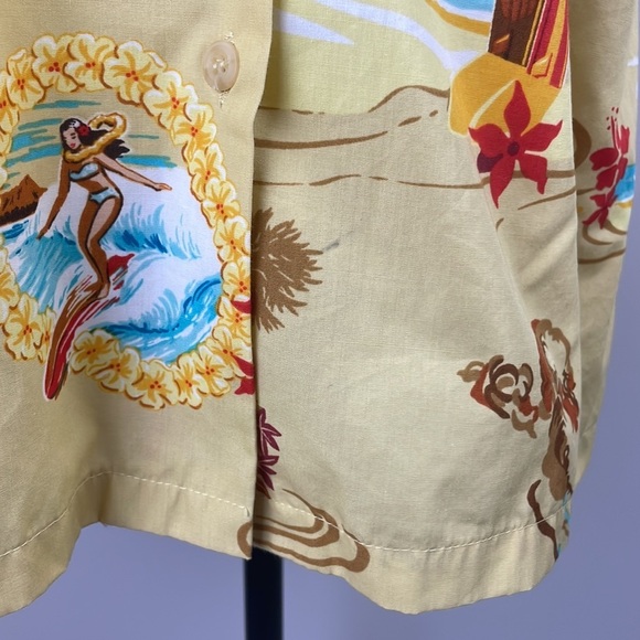 Tori Richard Honolulu Kona Brewing Co Hawaii Womens Shirt SZ XL Made in USA - Picture 6 of 11